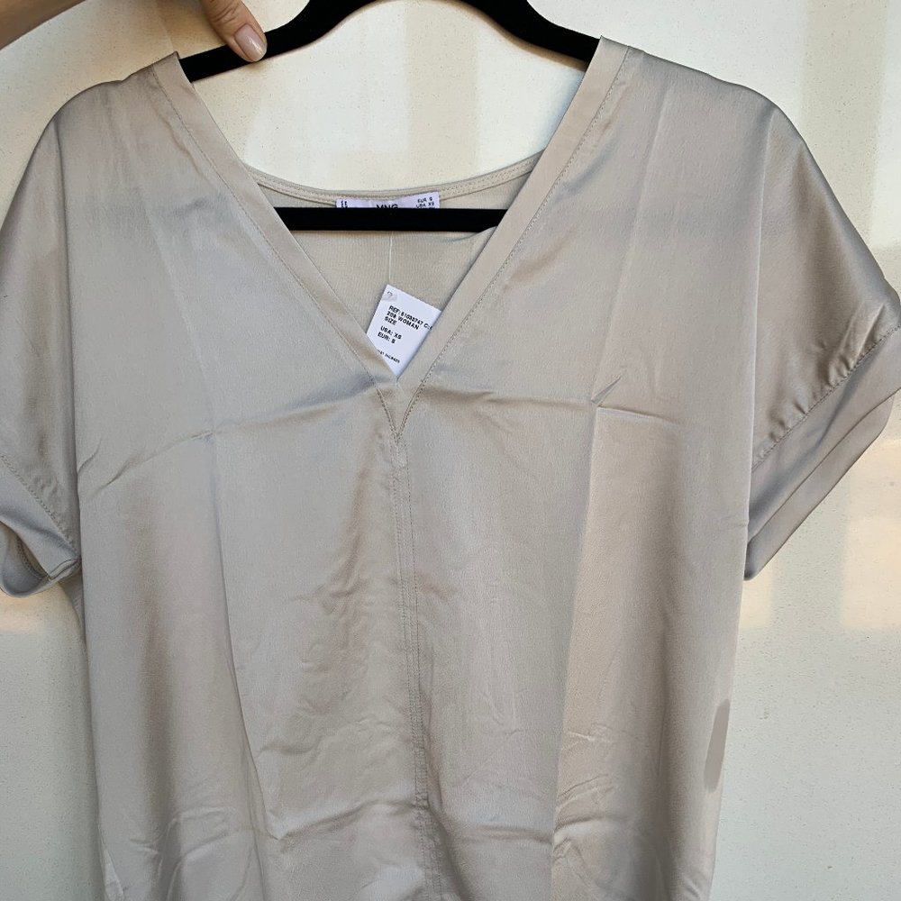 NEW Mango silk top